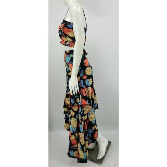 New Flynn Skye Michelle Maxi Dress Dark Fruit - Picture 7 of 8